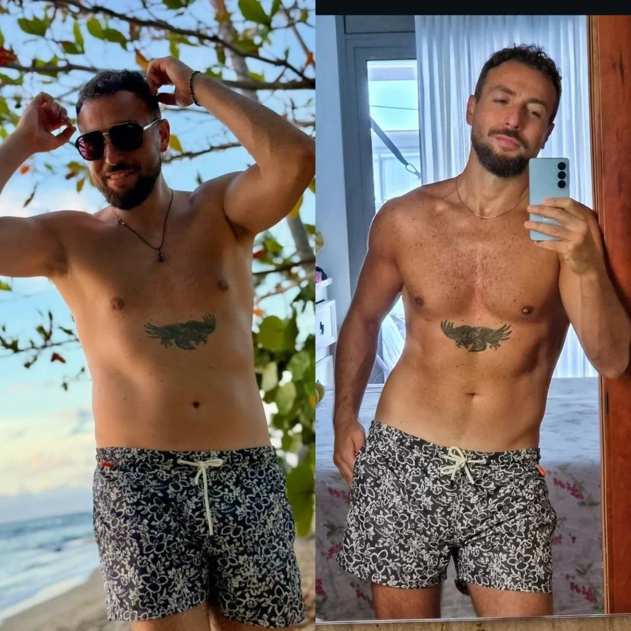 Resultat real abans i després de Gianluca Novielo