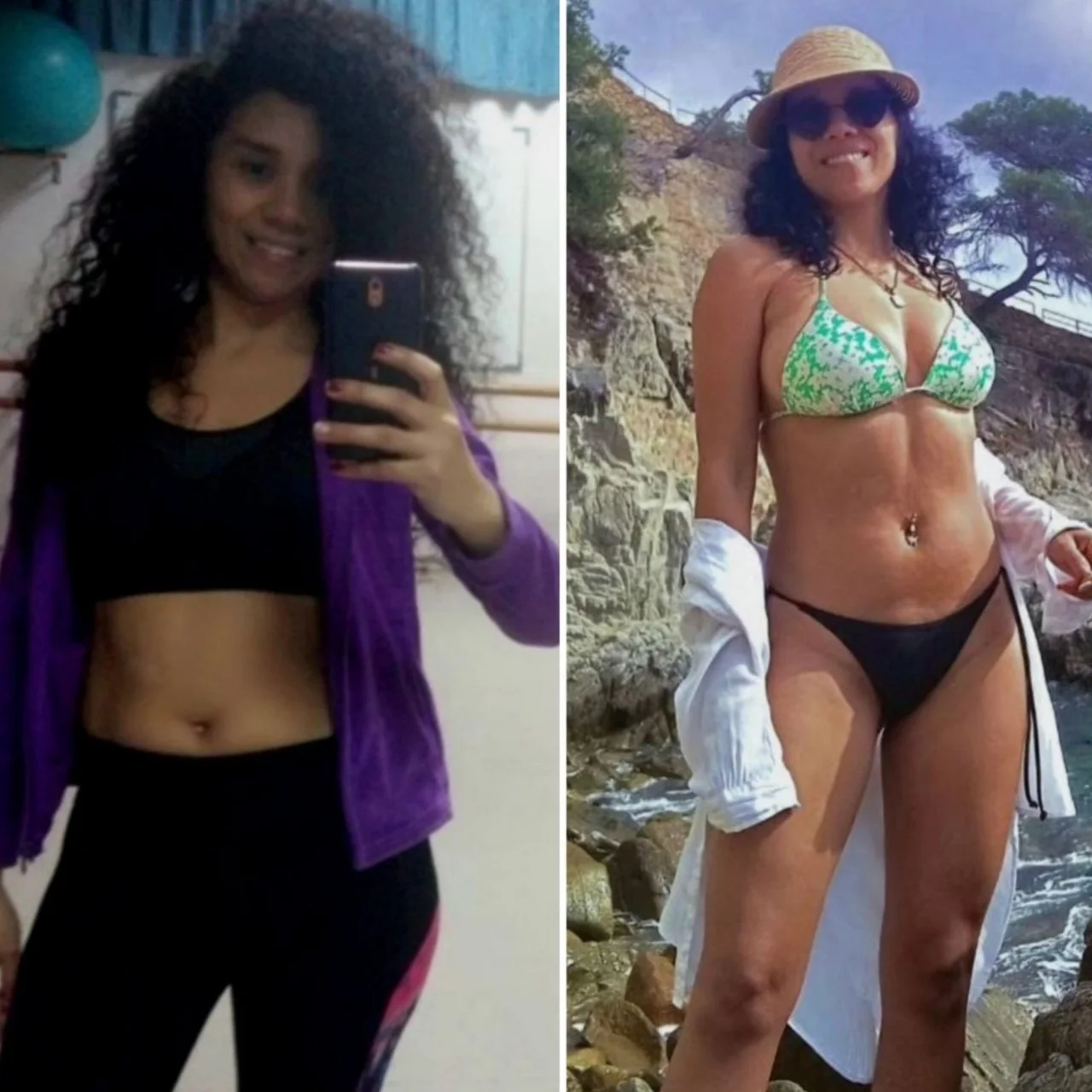 Resultat real abans i després de Yohanna Pelayo